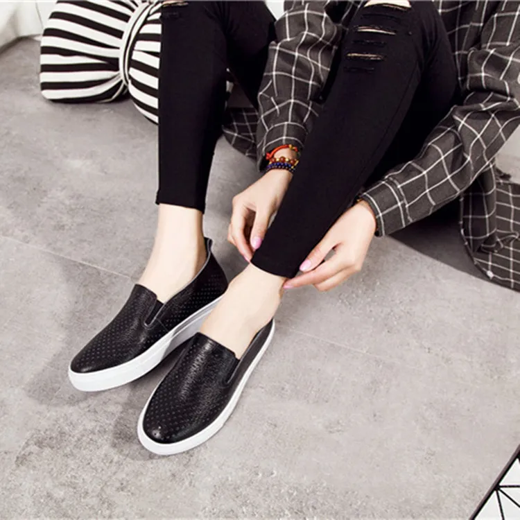 

MFU22 Casual shoes, good-looking 2019 summer new women's shoes, versatile hollow flat whiteboard shoes JIANN