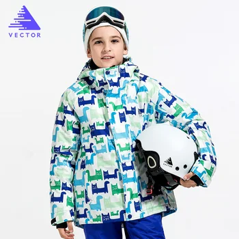 

VECTOR Brand Winter Ski Jackets Boy Warm Skiing Snowboard Jackets Children Windproof Waterproof Outdoor Sport Coats HXF70014