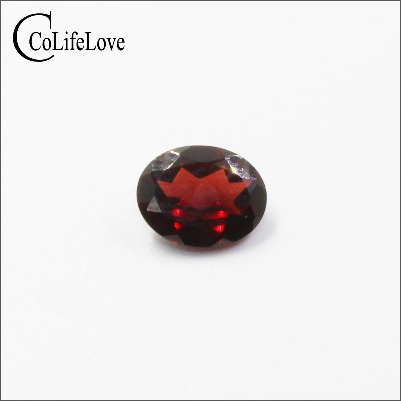 7mm * 9mm 2ct Real Natural Garnet Gemstone for Silver Jewelry Oval Cut Loose Stone Wholesale Price Beads | Украшения и аксессуары