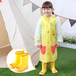 Младенческой Дети Детские Мультфильм Rubber Duck Водонепроницаемый теплые сапоги обувь для дождя