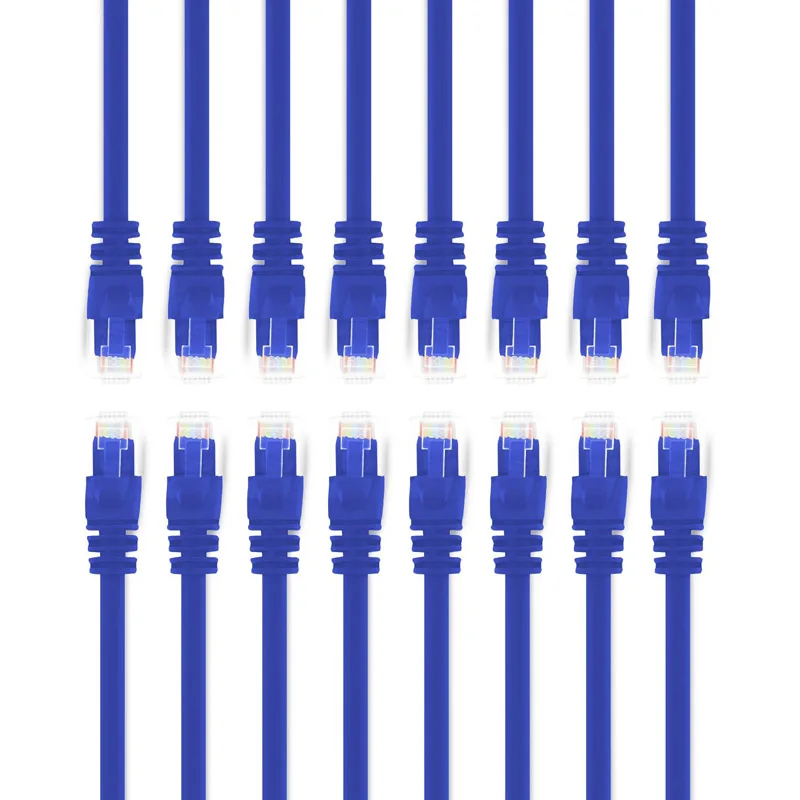 Высокое качество 1 2 м 4 фута синий кот 6 RJ45 8P8C 24AWG Ethernet сетевой патч LAN кабель с литой
