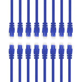 

High Quality 1.2M 4FeeT Blue Cat 6 RJ45 8P8C 24AWG Ethernet Network Patch LAN Cable With Molded Strain Relief Boots 16packs/lot