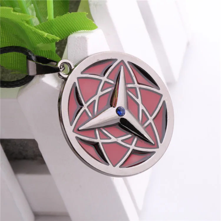 Us 45 2017 Naruto Uchiha Sasuke Mangekyou Sharingan Necklace Pendant Cosplay Rope Chain Pendant Necklace Theme Jewelry Wholesale In Pendant