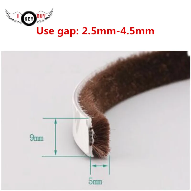 

10 Meters/Lot Door Window Adhesive Seal Sound Insulation Windproof Thermal Insulation Top Self-adhesive Door Gap Sealing Strips