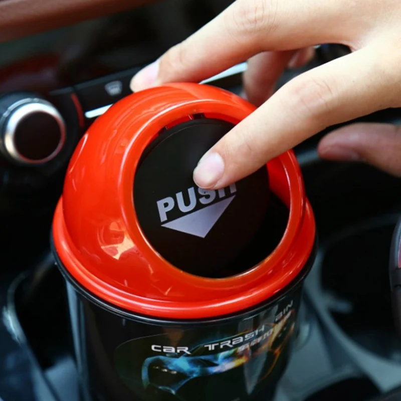 Car Trash Bin for Automobile Garbage Storage Bucket Auto Trash Can Rubbish Box Case Car Organizer Accessories