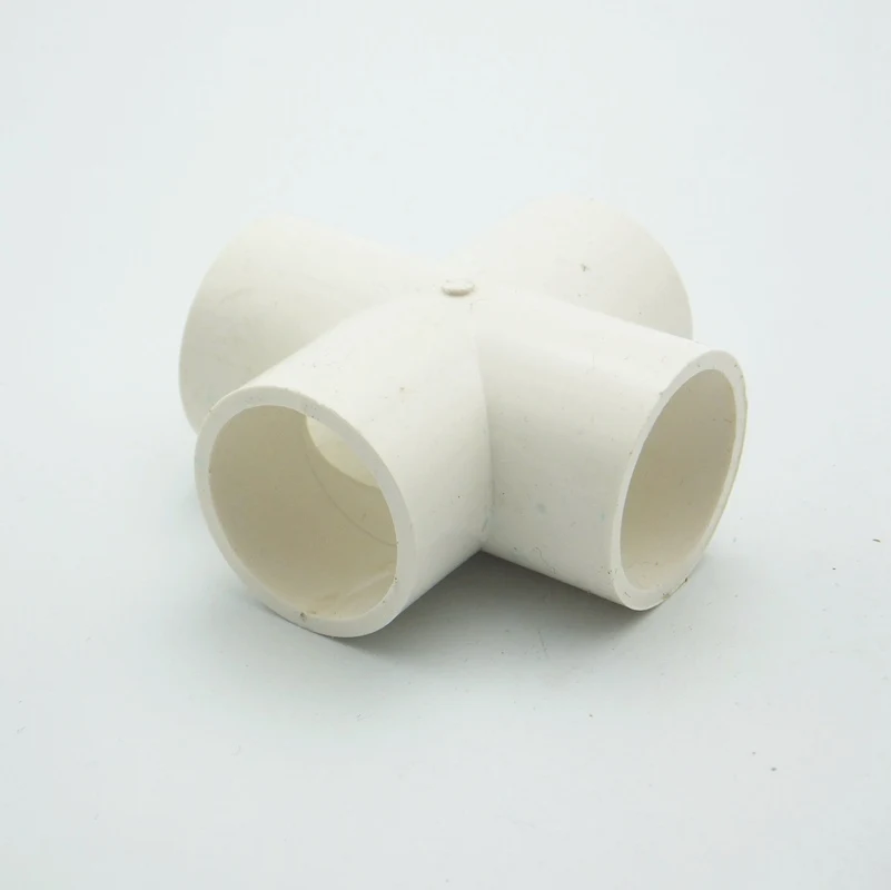 40mm ID PVC 4 Way Cross Tube Joint Pipe Fitting Coupler Water Connector