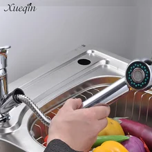 Сюэцинь вытащить кухонный холодной воды смесителя Одной ручкой Спрей для ванной раковины умывальники кран краны