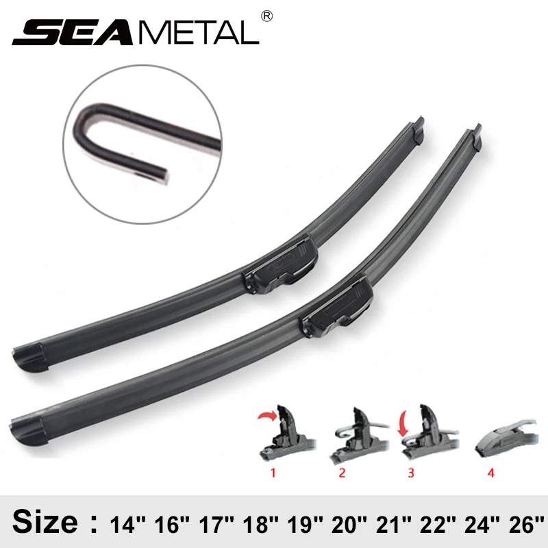 Universal U-type Car Wiper Blade Soft Rubber Strip Car Windscreen Wipers Auto Windshield 14\ Universal U-type Car Wiper Blade Soft Rubber Strip Car Windscreen Wipers Auto Windshield 14\