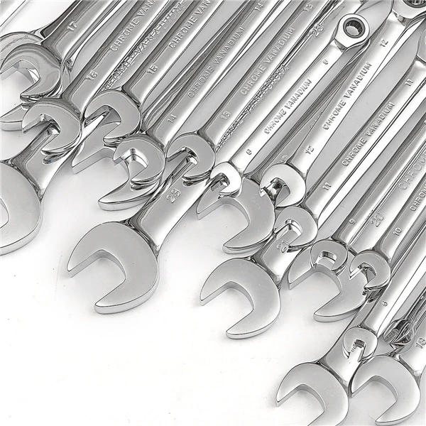 Raitool<ALIMT >&trade;</ALIMT> HT01 Chrome Vanadium Steel Metric Ratchet Spanner Gear Wrench Fixed Head 6-32mm 