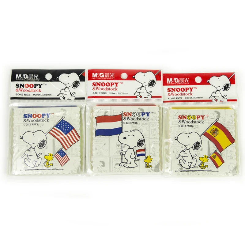 

Cute Kawaii Nation Flag US/France/Spain Sticky Notes Memo Pad Planner Sticker Paper Stationery Office School Supply