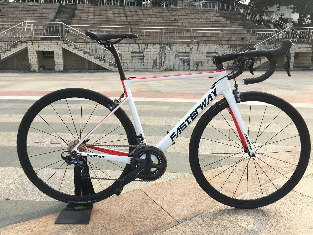 Cheap 700C carbon Road Complete Bike 22 Speed 105 5800 Groupset TAIWAN brand light blue sky FASTERWAY CLASSIC D brake 49/52/54/56/58 43 Cheap 700C carbon Road Complete Bike 22 Speed 105 5800 Groupset TAIWAN brand light blue sky FASTERWAY CLASSIC D brake 49/52/54/56/58 43