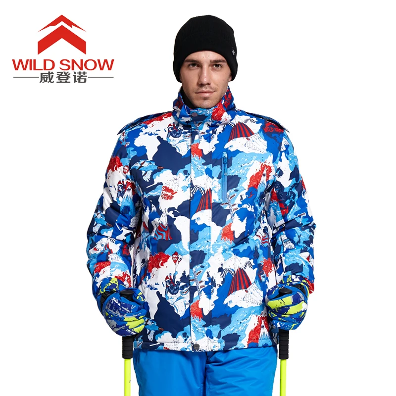 

Explosions In Winter Men's Professional Windproof Warm Ski Clothing Sports Waterproof Sweat-absorbent Padded Jacket