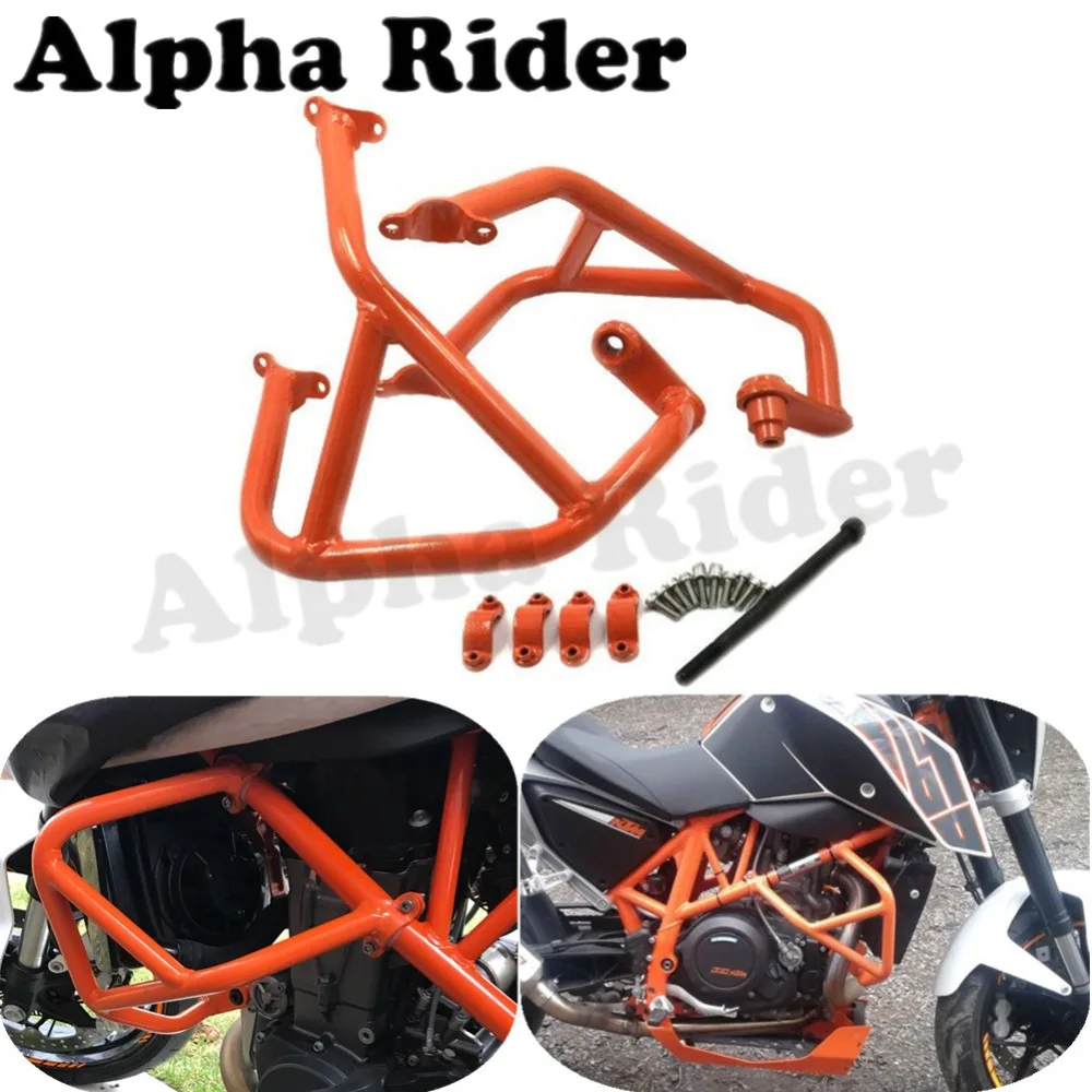 

Motorcycle Bumpers Front Buffer Crash Bars Knees Legs Protector Pad Side Mounting Frame Engine Guards for KTM Duke 690 2013-2016