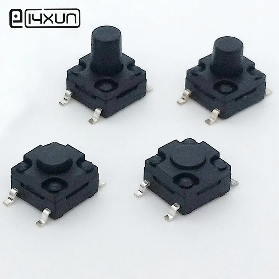 

100pcs 6*6mm 4pin Tactile Tact Push Button Switch 6*6*4.3/4.5/5/6/6.5/7/7.5/8/8.5/9/10mm Waterproof SMD Micro Switch