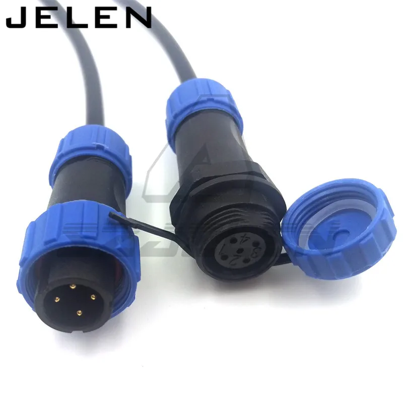 

SP1310/P4-SP1311/S4, Electronic High Level Water-resist 4 Pin Low Voltage Waterproof Connectors, plastic Waterproof Connector
