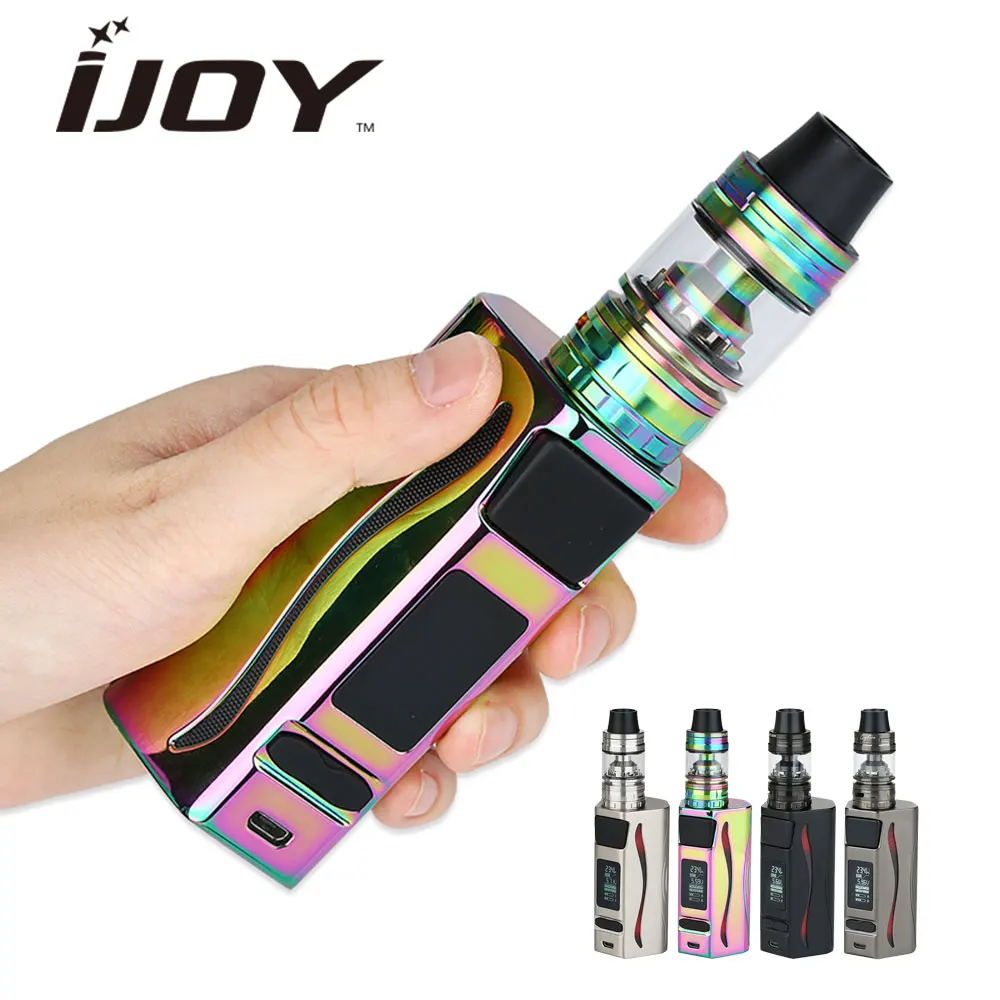 

Hot Original Ijoy GENIE PD270 Kit 6000mAh Battery with 4ml Captain S Tank E Cigarette Vape Box Mod Kit Max 234W Output Vs PD1865