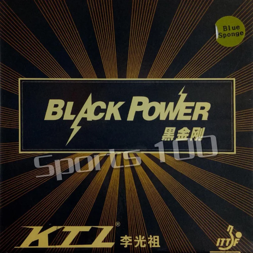 KTL BLACKPOWER профессиональные прыщи для настольного тенниса черная резина с голубой