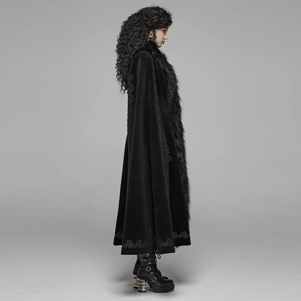 Punk Rave Women Gothic Velvet Short Jacket Fashion Vintage Evening Party Hooded Cloak Cape Stage Performance Tops for Women