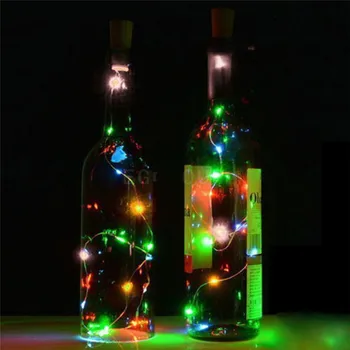 

15LED Romantic Fascinating Party LED Night Light Starry Light Wine Bottle Lamp For Christmas Decorations