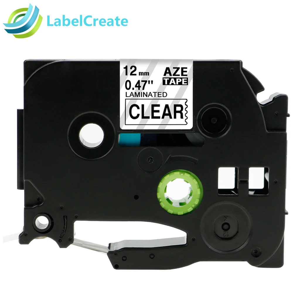 Compatible for Brother P touch Tze 131 12mm*8m Black on Clear Laminated