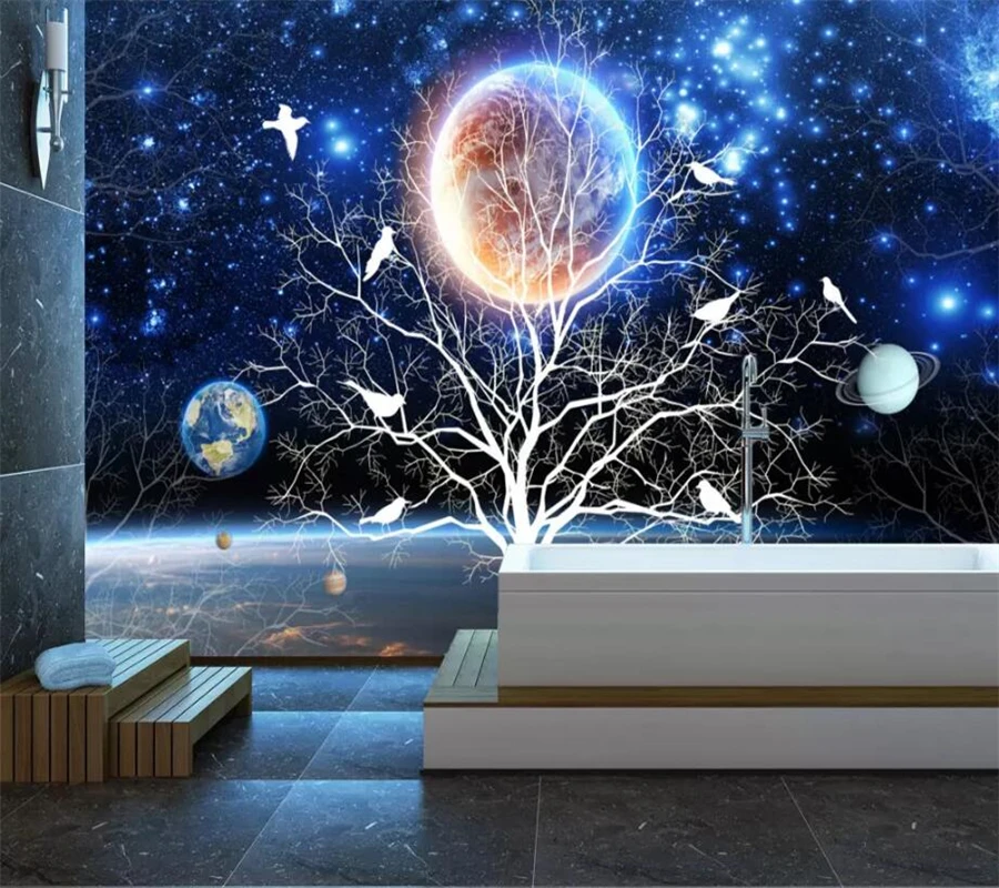Beibehang индивидуальные большие обои 3D новые китайские абстрактные Фэнтези