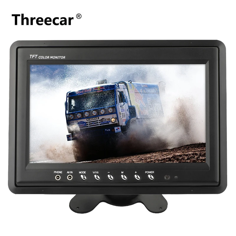 

9 inch Stand-alone TFT LCD Monitor Digital Color Display 2 Video Input for Rear View Camera reversing parking backup DVD radio