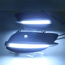 LED DRL for Mercedes Benz X205 GLC200 GLC260 GLC300 2015 2016 daytime running lights front fog lamp cover driving lights