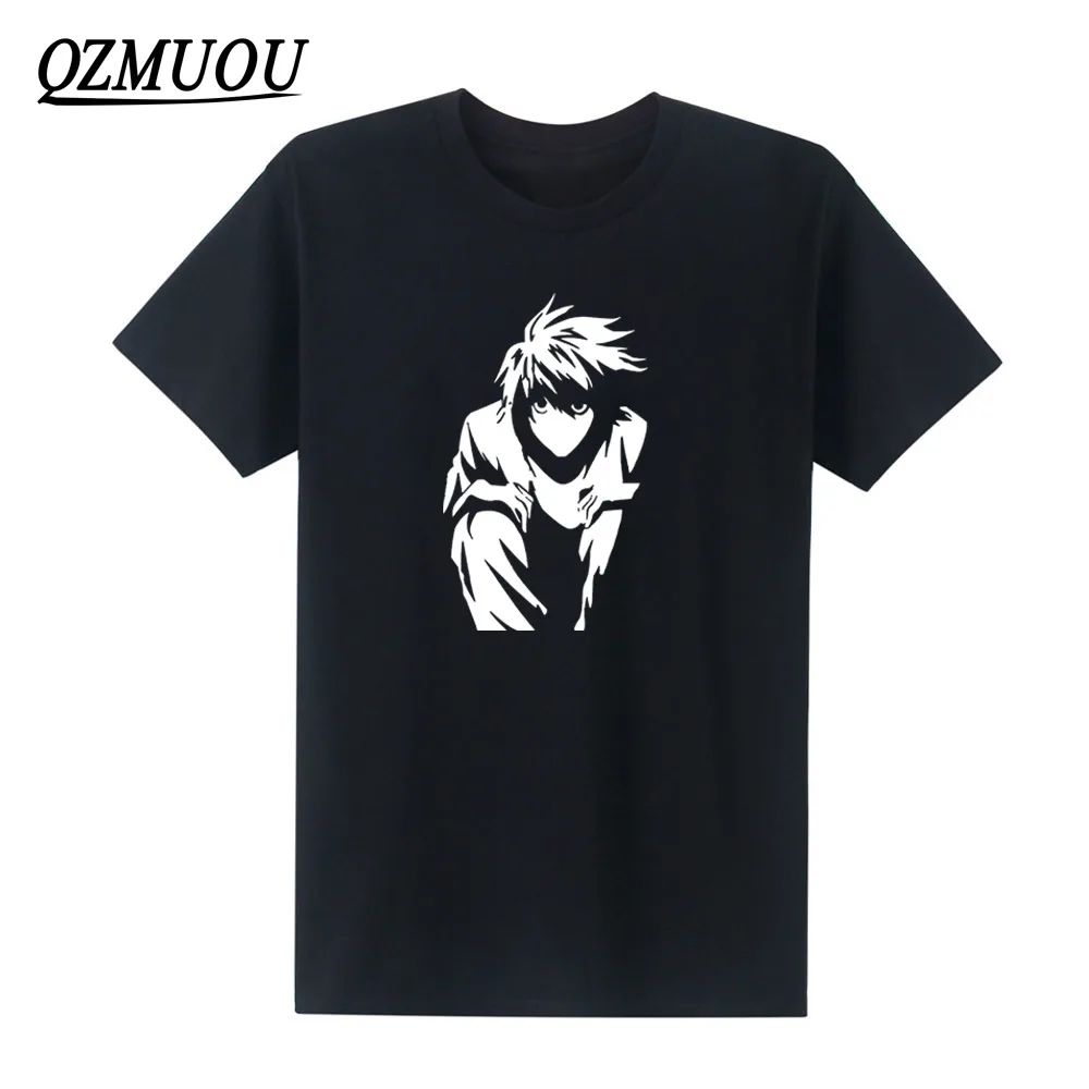 

New l death note pullover male fashion t-shirt cotton men short sleeve boy casual homme t shirt O Neck top tees Size XS-XXL