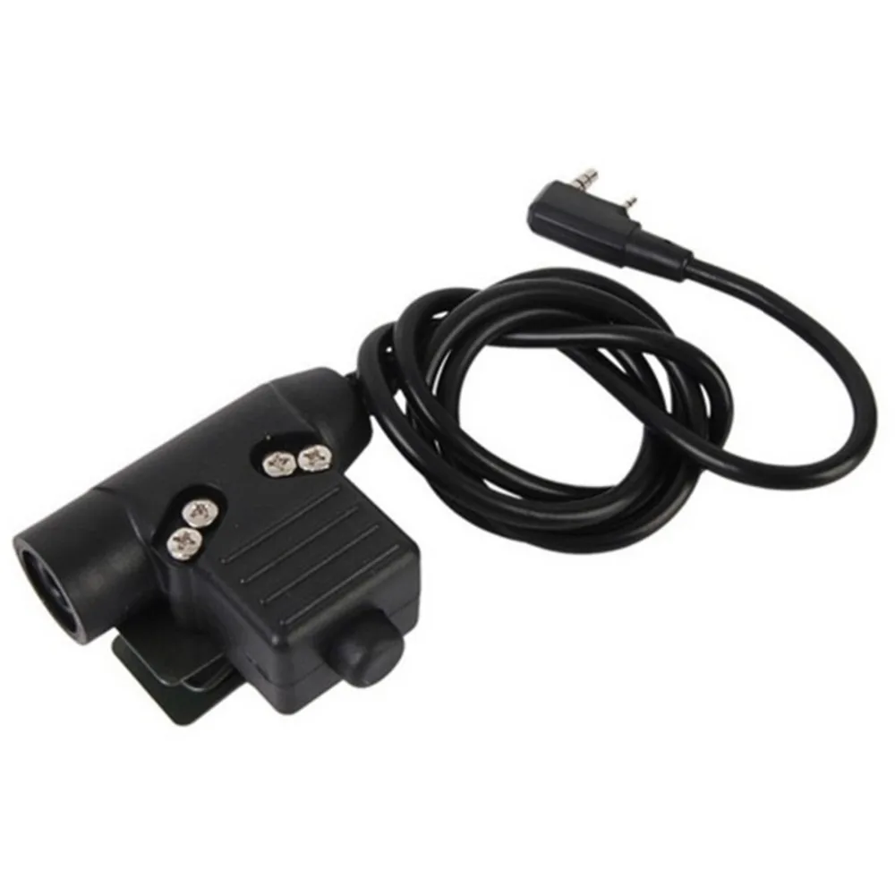 

Tactical U94 PTT Cable for Icom Kenwood Midland PTT for Baofeng Talkie Bowman Elite II Headest Military Standard Airsoft Hunting