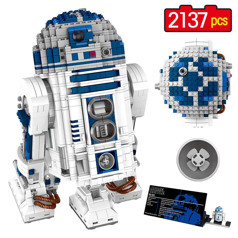 

2137pcs Star Sets Wars Building Block The Force Awakens Robot R2-D2 Compatible LEGOINGLY Space Battle Technic 05043 Toy for Kid