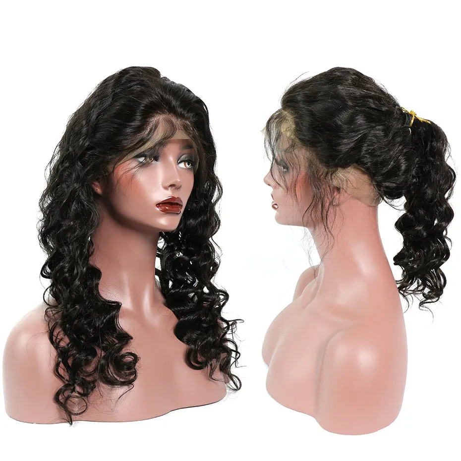 150% Densidade Brasileiro Cabelo Remy Encerramento Frontais