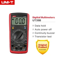 Portátil UNI-T UT39B Multímetro Amp Volt Ohm Tester Digital LCD Contagem 1999 o Alcance Manual De Dados Transistor Segurar Com Coldre