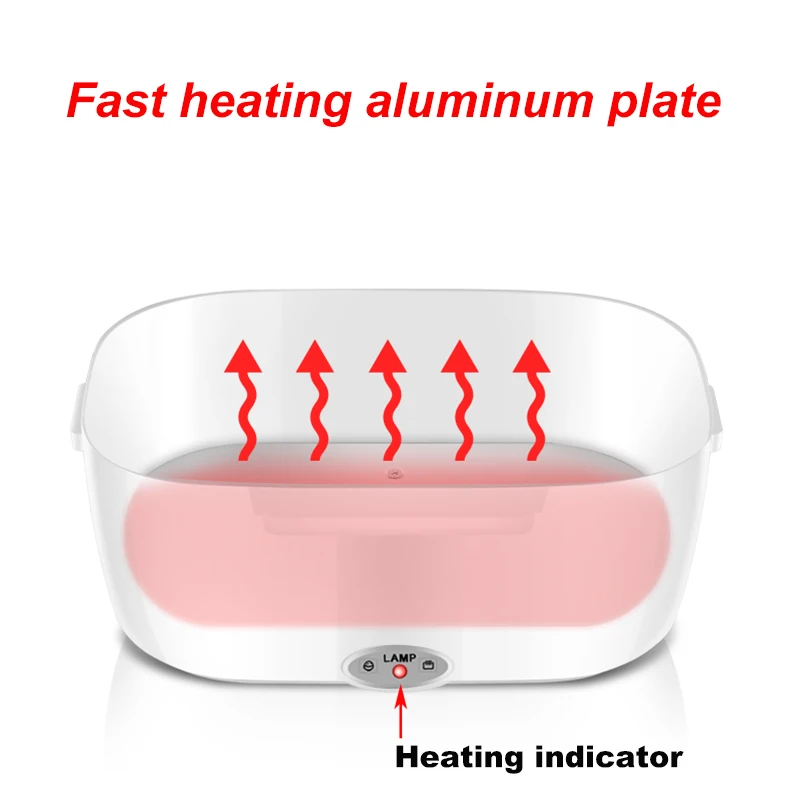 110 В 220 В л Портативный электрический нагревательный Ланч-бокс, подогреватель еды с ложкой для детей, студентов, офисных работников, контейнер с подогревом