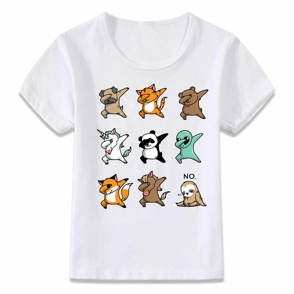 

Kids Clothes T Shirt Dabbing Party Sloth Children T-shirt for Boys and Girls Toddler Shirts Tee oal302