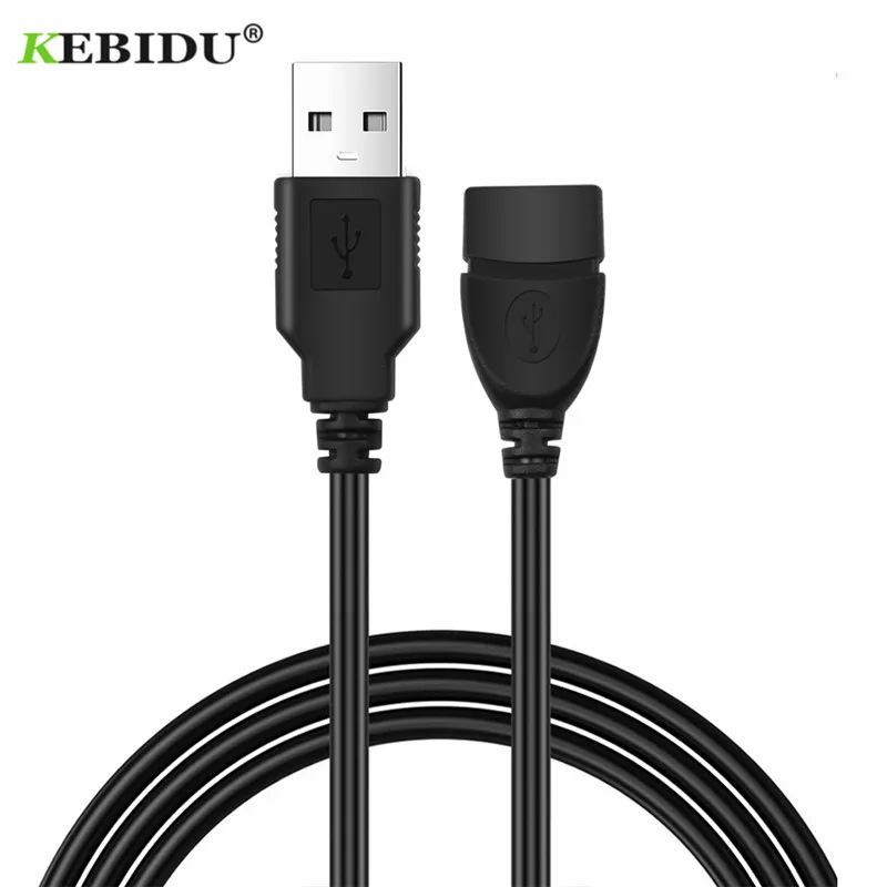 

KEBIDU 3m USB 2.0 Male to Female USB Cable Extender Cord Wire Super Speed Data Sync Extension Cable For PC Laptop Keyboard