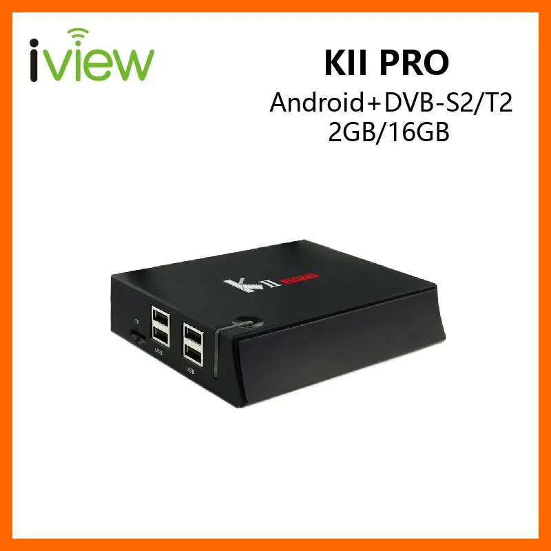 

Android DVB-S2 DVB-T2 Hybrid TV Box KII Pro Amlogic S905D Quad Core Android 7.1 RAM 2GB ROM 16GB Built-in 2.4G+5G WiFi BT4.1