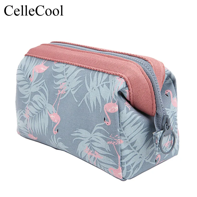 المنظم متعددة الوظائف السفر للماء حقيبة ماكياج محمولة أدوات الزينة فلامنغو حار جودة التجميل حقيبة المرأة حقيبة مستحضرات تجميل