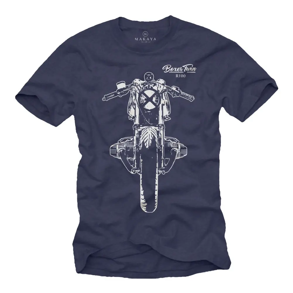 

2019 Funny Boxer Twin Engine R100 Motorbike Gifts For Men Vintage Cafe Racer Bike Custom Motorcycle T-Shirt Unisex Tee