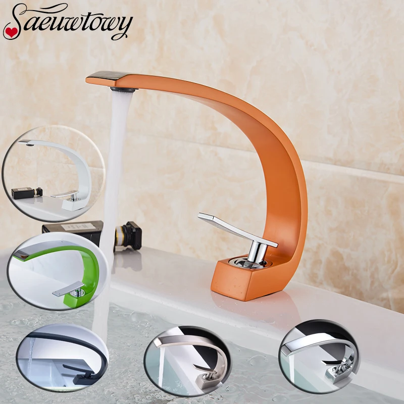 

Wholesale And Retail C Curved Bathroom Basin Faucet Single Handle Hole Vanity Sink Mixer Tap Hot And Cold Mixer Tap torneira