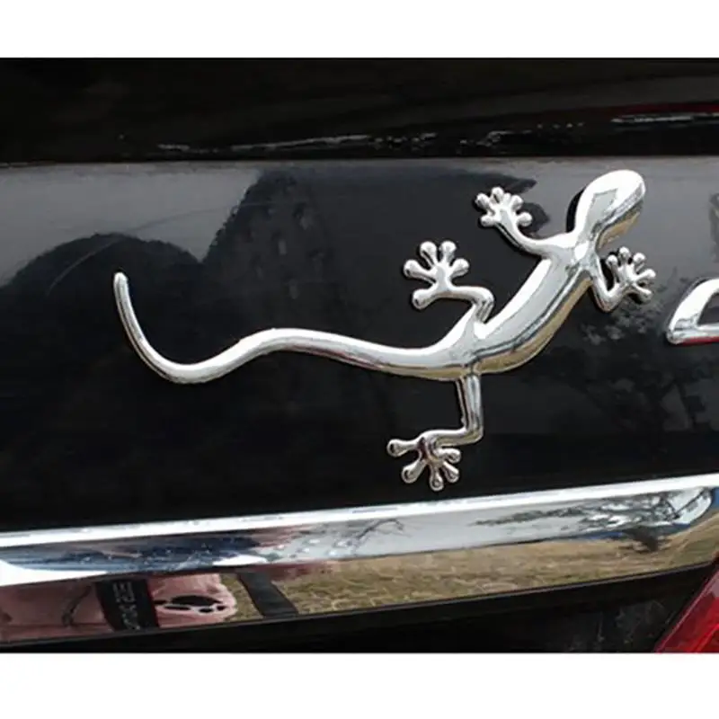 Gecko Lizard 3D Metal Auto Moto Logo Emblem Badge Car Styling Stickers