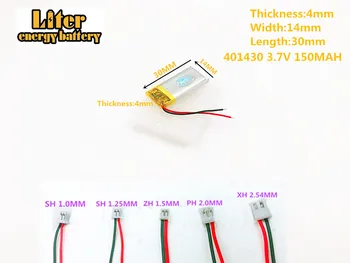

3.7V 150MAH 401430 polymer rechargeable battery FOR 3.7V 150MAH 401430 PLUG GPS MP3 MP4 MP5 Lithium polymer battery