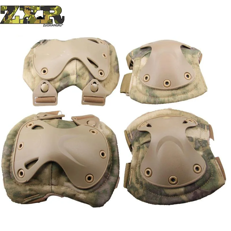 

Zuoxiangru 4pcs/set Army Tactical Knee Pads Of X-type Knee Protector Support For Cs And Extreme Sports Airsoft Knee & Elbow Pads
