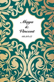 

custom Elegant gold floral photography studio background High quality Computer print wedding photo backdrop