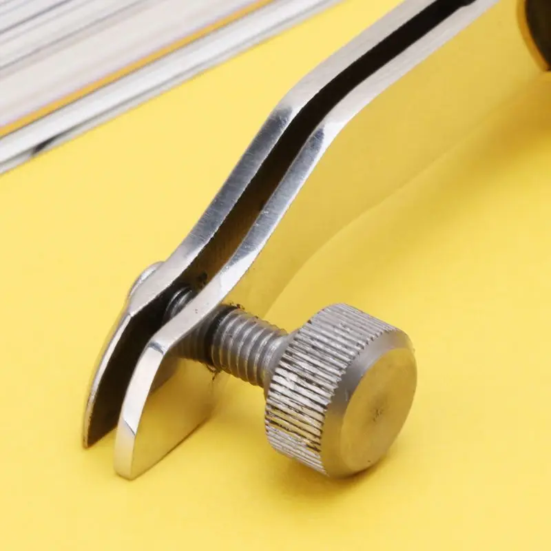 Adjustable Stainless Steel Creaser Press Sideline Edge Ebony Handle Leather Craf