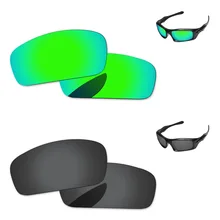 Черный и Изумрудный зеленый 2 пары Поляризованные Сменные линзы для Monster Pup Солнцезащитные очки Рамка UVA и UVB Защита