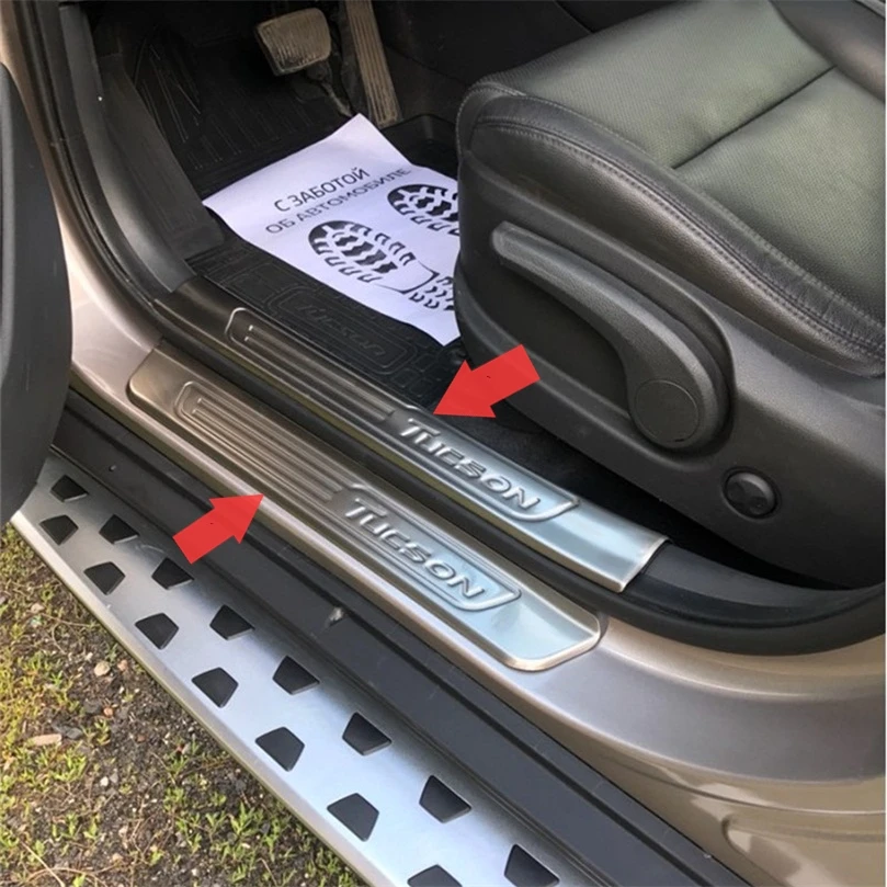ABAIWAI Авто наклейки аксессуары подножки для hyundai Tucson автомобильные пороги Nerf БАРС защитные детали 304 нержавеющая сталь 8 шт