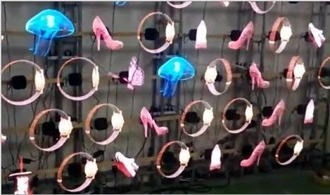 50cm led fan Frame projector player 3d holographic advertising display