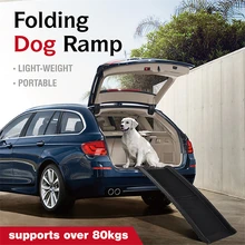 DannyKarl Folding Car Dog Climbing Stairs Car With Ramps Assisted To Get Off The Stairs Pet Supplies Dog Step 2 Color Can Choose climbing the stairs