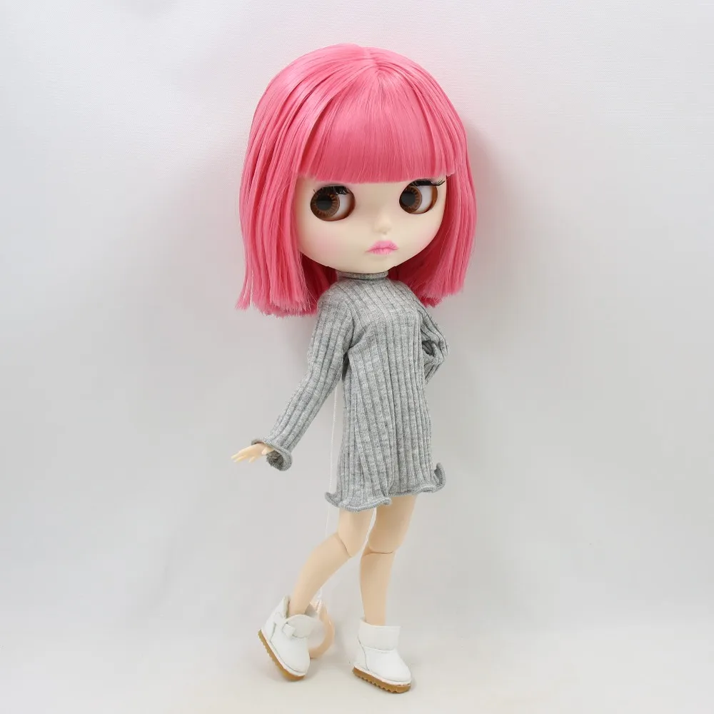 Ледяная кукла DBS Blyth 1/6 bjd игрушка шарнирное тело белая кожа матовое лицо короткие