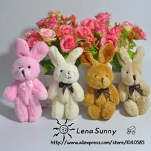 8 см Прекрасный мини чучело шарнирный кролик подарок, длинный шерстяной кролик маленький кулон кролик игрушки, дети кролик игрушки